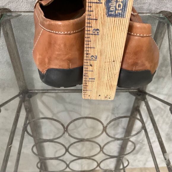 Natural Soul Leather Driving comfort boat Shoes Women 9M Tan moccasin braided - Picture 6 of 14